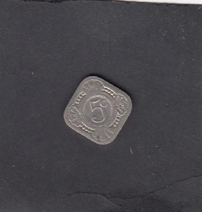 Beschrijving: 5 Cent WILHELMINA  